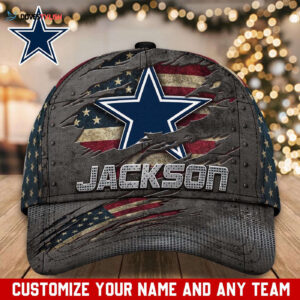 Dallas Cowboys Custom Name Classic, Baseball Caps T-44850