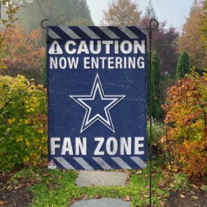Dallas Cowboys Fan Zone Flag, NFL Welcome Sport Flag – House Garden Decor Gift