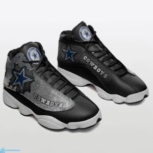 Custom Dallas Cowboys Jordan 13 Black Shoes - Limited Edition