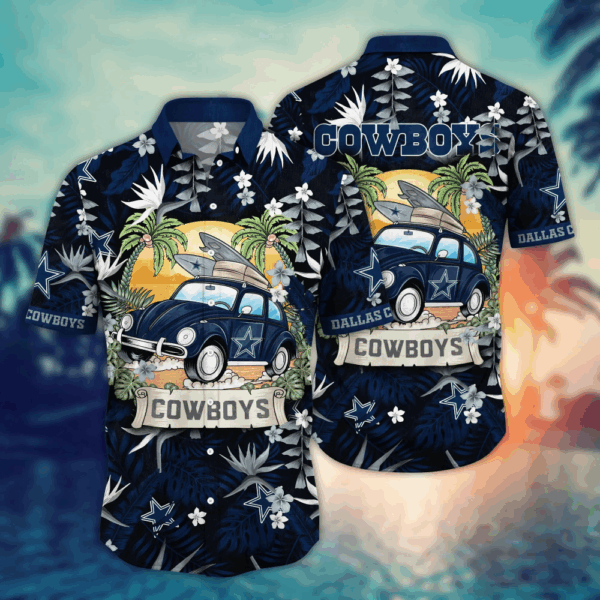 Dallas Cowboys NFL Flower Hawaii Shirt   For Fans, Summer Football Shirts