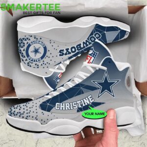 Custom Dallas Cowboys Jordan 13 Shoes - Personalized NFL Footwear