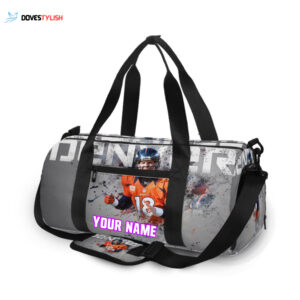 Denver Broncos 18 Peyton Manning Unisex Gift Tee 2025 Personalized Name Travel Bag Gym Bag