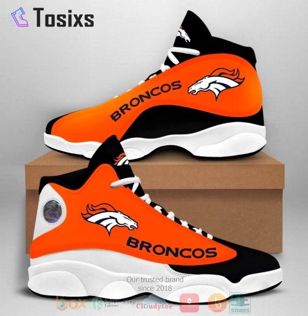 Denver Broncos Air Jordan 13 Custom Sneaker: Perfect Fan Gift Denver Broncos Air Jordan 13 Custom Sneaker: Perfect Fan Gift