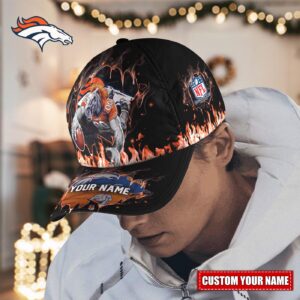 Denver Broncos Custom Name Classic, Baseball Caps  Gift for Men Women