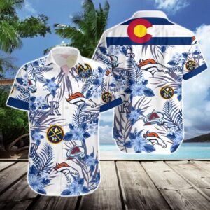 Denver Broncos Nuggets Rockies Avalanche Hawaiian Shirt Gift – Colorado Sports Fans Dream!