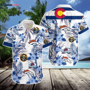Denver Broncos Nuggets Rockies Avalanche Hawaiian Shirt Gift - Colorado Sports Fans Dream!