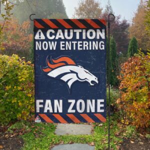 Denver Broncos Fan Zone Flag, NFL Welcome Sport Flag – House Garden Decor Gift
