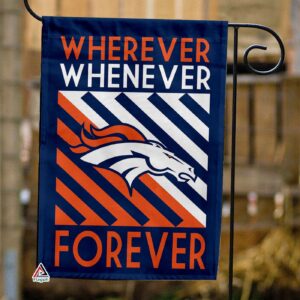Denver Broncos Forever Fan Flag, NFL Sport Fans Outdoor Flag – House Garden Decor Gift