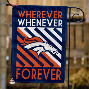 Denver Broncos Forever Fan Flag, NFL Sport Fans Outdoor Flag - House Garden Decor Gift