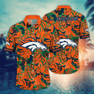 Denver Broncos NFL Flower Hawaii Shirt  For Fans, Summer Football Shirts