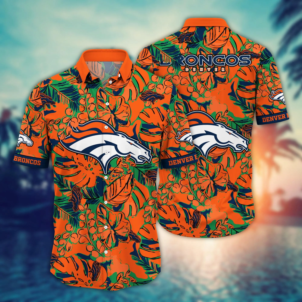 Denver Broncos NFL Flower Hawaii Shirt  For Fans, Summer Football Shirts