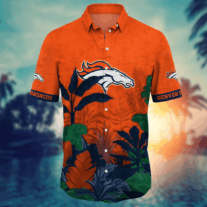 Denver Broncos NFL Flower Hawaii Shirt   For Fans, Summer Football Shirts