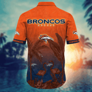 Denver Broncos NFL Flower Hawaii Shirt   For Fans, Summer Football Shirts