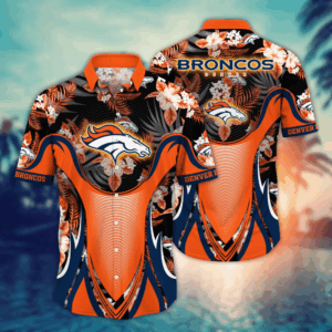 Denver Broncos NFL Flower Hawaii Shirt   For Fans, Summer Football Shirts