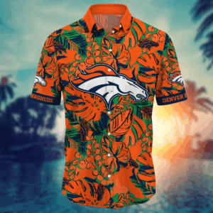 Denver Broncos NFL Flower Hawaii Shirt  For Fans, Summer Football Shirts