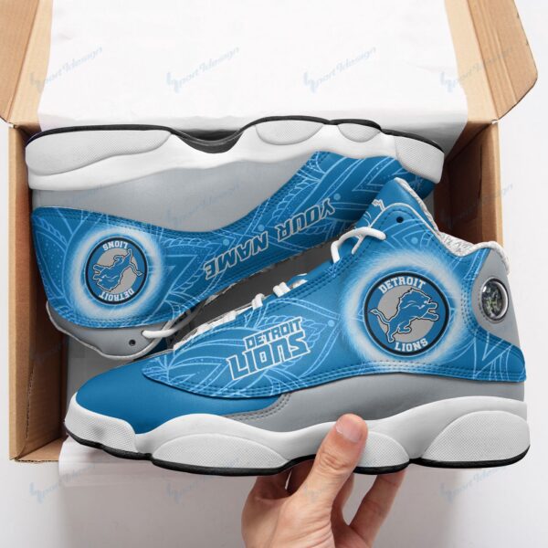 Custom Detroit Lions Air Jordan 13 Sneakers – Personalized Name BG119