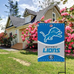 Detroit Lions Football Team Flag, NFL Premium Two-sided Vertical Flag – House Garden Decor Gift