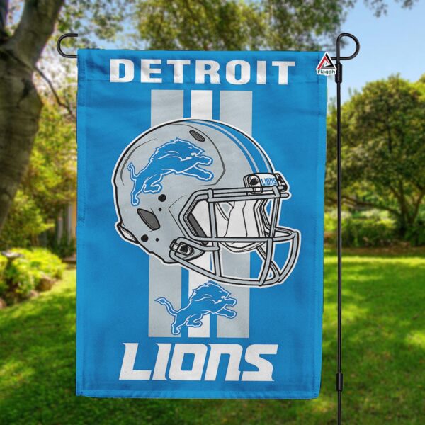Detroit Lions Helmet Vertical Flag, Lions NFL Outdoor Flag – House Garden Decor Gift
