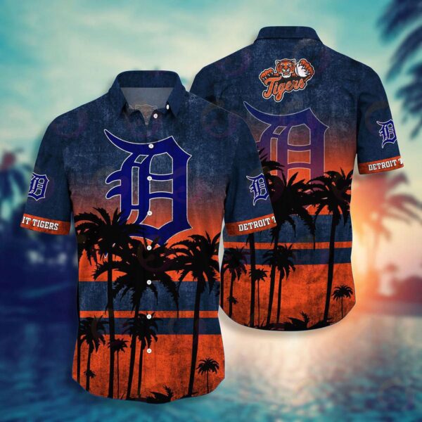 Detroit Tigers 3D Button Hawaiian Shirt: Perfect Gift for Men Dad Father