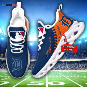 Detroit Tigers Custom Name Max Soul Shoes For Men And Women