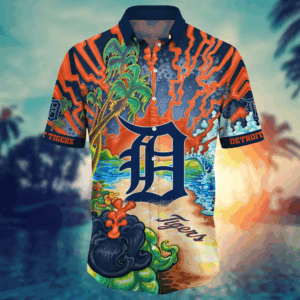 Detroit Tigers MLB Flower Hawaii Shirt   For Fans, Summer Football Shirts