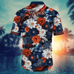 Detroit Tigers MLB Hawaii Shirt Independence Day, Summer Shirts For Men Women