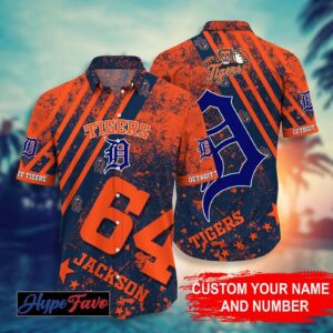 Custom Detroit Tigers MLB Hawaiian Shirt – Personalized Fan Gear