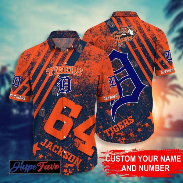 Custom Detroit Tigers MLB Hawaiian Shirt – Personalized Fan Gear