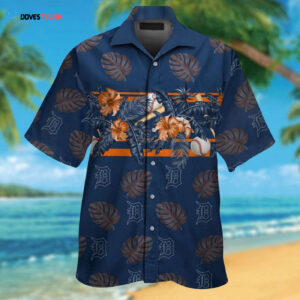 Detroit Tigers Tropical Aloha Hawaiian Shirt Set for Men Women Kids - MTE01
