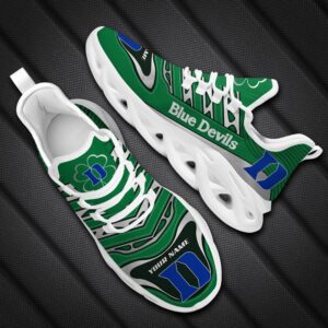 Duke Blue Devils St. Patricks Day Shamrock Custom Name Clunky Max Soul Shoes Sneakers For Men Women