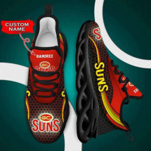 Gold Coast Suns Max Soul Shoes Luxury Afl Custom Name For Men Women