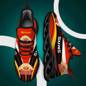 Gold Coast Suns Max Soul Shoes Luxury Afl Custom Name For Men Women