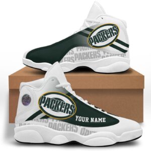 Custom Green Bay Packers Air Jordan 13 Sneakers - Perfect Gift for Fans