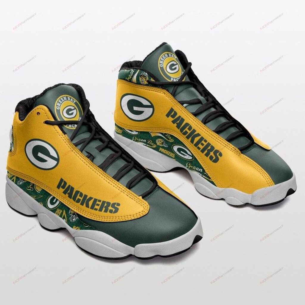 Green Bay Packers Air Jordan 13 Sneakers – Stylish Sport Shoes for Men & Women