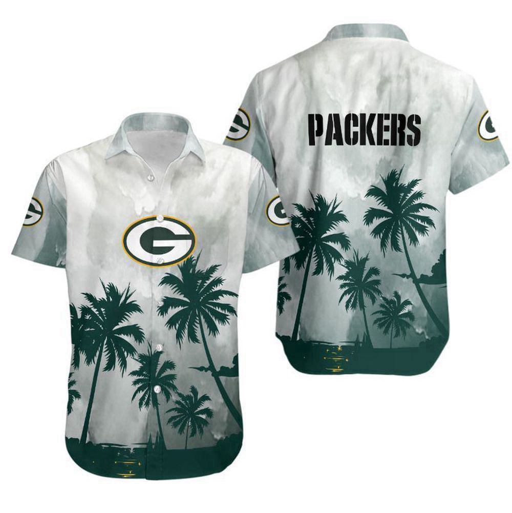 Green Bay Packers Coconut Trees NFL Gift For Fan Hawaiian Graphic Print Green Bay Packers Coconut Trees NFL Gift For Fan Hawaiian Graphic Print