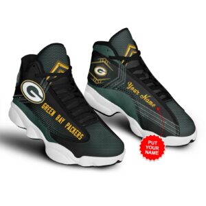 Custom Green Bay Packers Air Jordan 13 Sneakers with Personalized Name - Limited Edition 1067