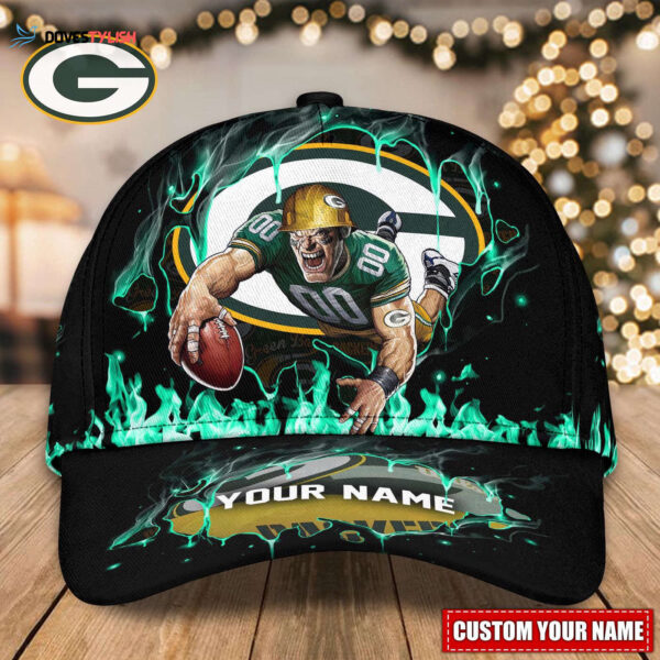 Green Bay Packers Custom Name Classic, Baseball Caps  Gift for Men Women