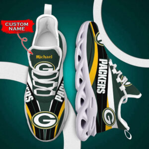 Green Bay Packers Max Soul Shoes Luxury Custom Name For Men Women