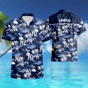 New York Yankees Hawaiian Shirt: Tropical Flower Aloha Shirt for Summer 2023