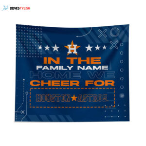 Custom Houston Astros Cheer Tapestry - Personalized Wall Decor
