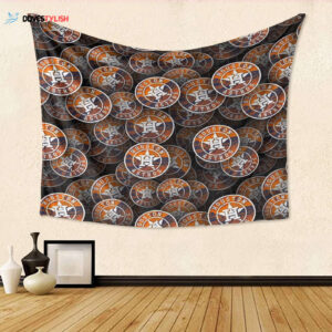 Houston Astros Emblem v8 3D Full Printing Tapestry - Perfect Gift for Fan