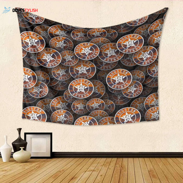 Houston Astros Emblem v8 3D Full Printing Tapestry – Perfect Gift for Fan