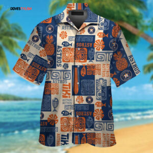 Authentic Houston Astros Hawaiian Shirt #6 - Official MLB Merchandise