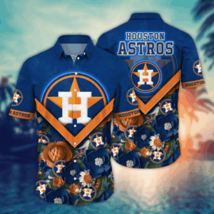 Houston Astros MLB Flower Hawaii Shirt And Tshirt For Fans, Custom Summer Football Shirts