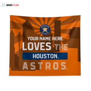 Custom Houston Astros Skyline Tapestry: Personalized Home Decor - Buy Now!