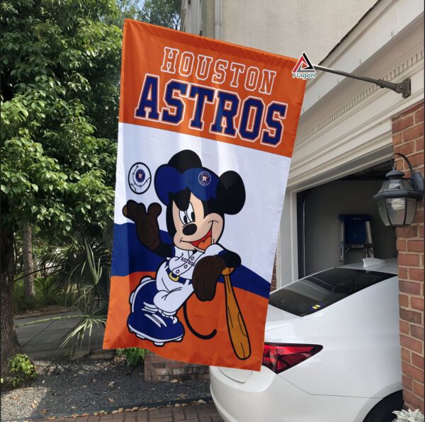 Houston Astros x Mickey Baseball Flag: MLB Premium Flag for True Fans