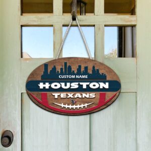 Houston Texans 2 Layers Wooden Sign – Home Decor Gift