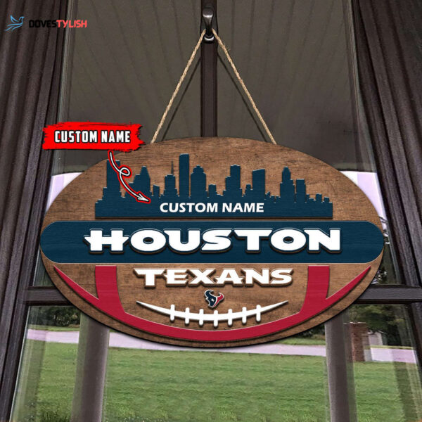 Houston Texans 2 Layers Wooden Sign – Home Decor Gift