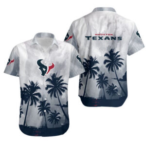 Houston Texans Coconut Trees Gift For Fan Hawaiian Graphic Print