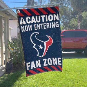 Houston Texans Fan Zone Flag, NFL Welcome Sport Flag – House Garden Decor Gift